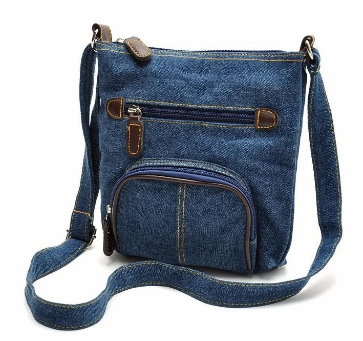 Fresh Denim Women's Canvas Handbags Messenger Crossbody Shoulder Bags