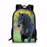 Horse School Bag for Girls Kids Backpack Satchel Mochila