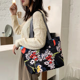 Floral Pattern Ladies Shoulder Bag Large Travel Handbag