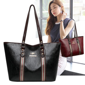 Large Women's Bag High PU Leather Shoulder Bags Ladies Wild Bags