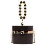 Clear Jelly Acrylic Box Handbag Chain Women Evening Party Shoulder Bag Totes