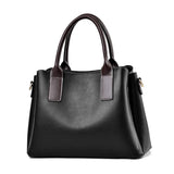 Vintage Leather Handbag Large Capacity Crossbody Tote