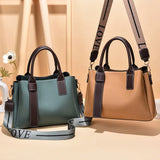 Vintage Leather Handbag Large Capacity Crossbody Tote