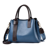Vintage Leather Handbag Large Capacity Crossbody Tote
