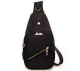 Women Chest Pack Casual Crossbody Bag Nylon Waterproof Small Shoulder