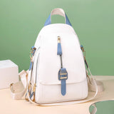 Women Soft Leather Multi-Function Small Backpack