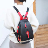 Women Soft Leather Multi-Function Small Backpack