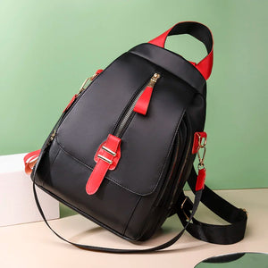 Women Soft Leather Multi-Function Small Backpack