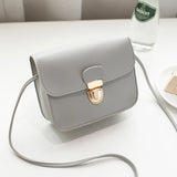 Cheap Hasp PU Leather Small Shoulder Bags Women Crossbody Bag