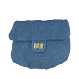 Summer Denim Mini Crossbody Bag Women Casual Lingge Chain Jeans Shoulder Bag