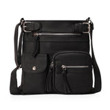 Women Pockets Handbag Ladies Crossbody Bag Casual Shoulder Bag Soft Leather Bags