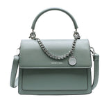 Small Pu Leather Shoulder Bag for Girls Green Yellow B069