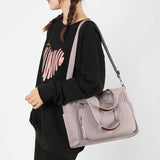Women's Nylon Tote Bag Large Capacity Waterproof Travel Handbag