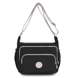 Multi-Layers Crossbody Shoulder Bags for Women Female Waterproof Nylon Solid Mes