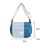 Multi-Layers Crossbody Shoulder Bags for Women Female Waterproof Nylon Solid Mes