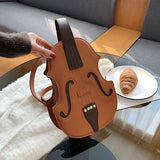 Vintage Violin Shoulder Bag Crossbody Bag for Women Purses and Handbags