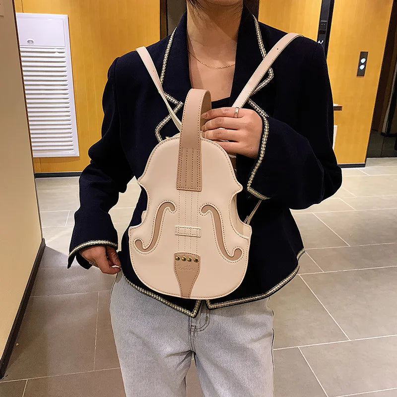Vintage Violin Shoulder Bag Crossbody Bag for Women Purses and Handbags