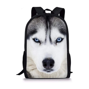 3D Cartoon School Bag Wolf Pattern Orthopedic Backpack Children School Bags