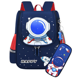 3D Kids School Bags Cartoon Aerospace Book Bag Waterprof Backpack