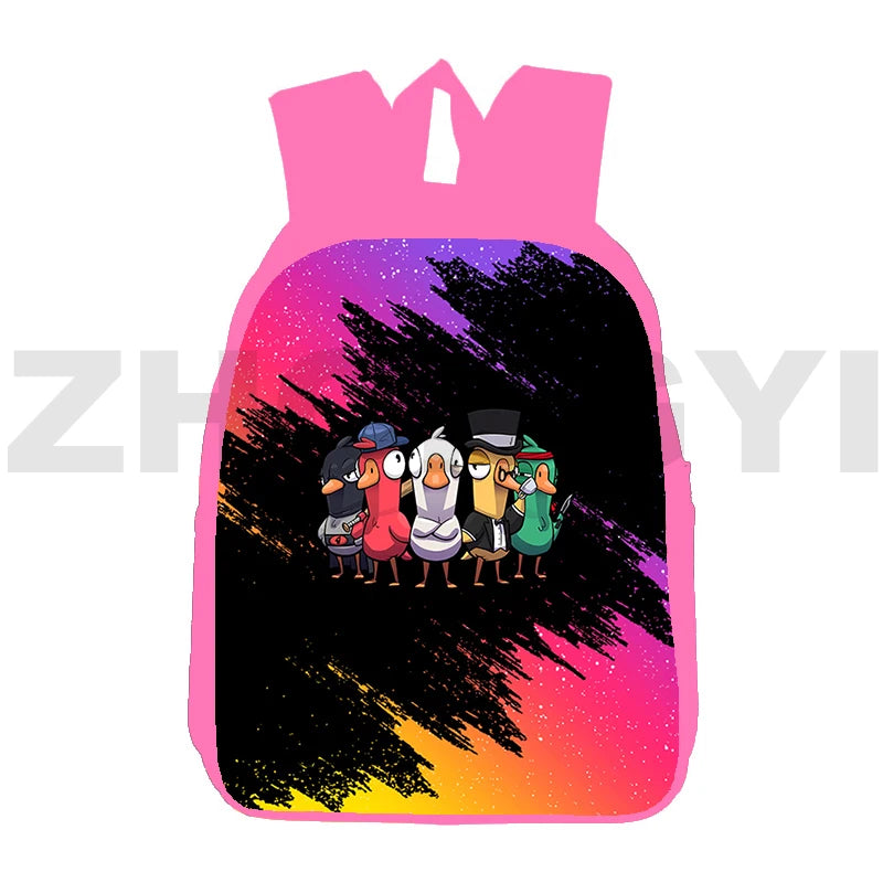 3D Goose Goose Duck Backpack for Girls Casual Woman Travel Bag