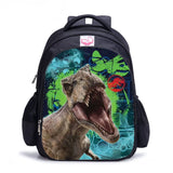 3D Printed Dinosaur School Bag for Boys, Animal Children Backpack