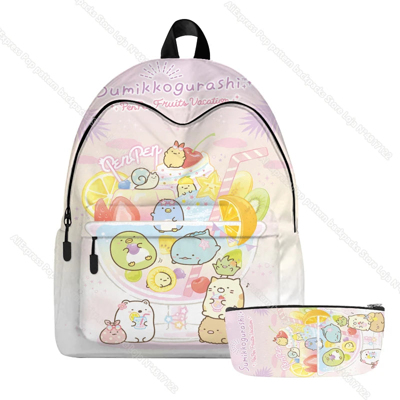 3D Sumikko Gurashi Backpacks Animal Kids Rucksack Cartoon Bag