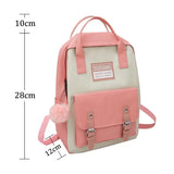 5Pcs Canvas Backpacks School Bags for Teenage Girls Bookbags Students