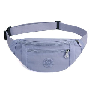 6 Colors Solid Fanny Pack Women's Nylon Small Belt Bag Casual Sports Mini Bag