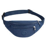 6 Colors Solid Fanny Pack Women's Nylon Small Belt Bag Casual Sports Mini Bag