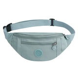 6 Colors Solid Fanny Pack Women's Nylon Small Belt Bag Casual Sports Mini Bag