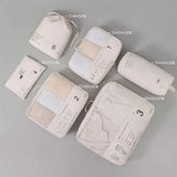 6 Pc Travel Clothes Storage Waterproof Organizer Pouch Packing Cube