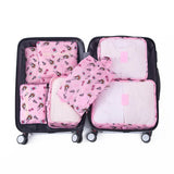 7PCS Travel Mesh Bags Organizer Clothes Cosmetics Makeup Home Shoes Underwear