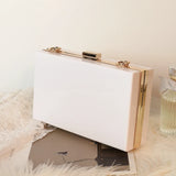 Clear Acrylic Women Clutch Bag Chain Shoulder Evening Handbag Beach Bag