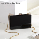 Acrylic Transparent Women Clutch Bag Chain Evening Handbag