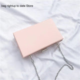 Acrylic Transparent Women Clutch Bag Chain Evening Handbag