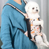 Adjustable Dog Carrier Backpack Pet Travel Bag Legs Out Front-Facing