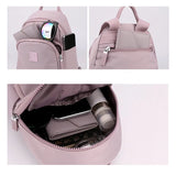 Large-Capacity Canvas School Backpack for Women