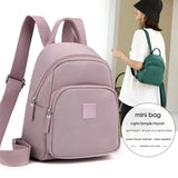 Large-Capacity Canvas School Backpack for Women