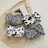 Animal Pattern Print Shoulder Underarm Bag Vintage Ladies Small Purse Handbags C