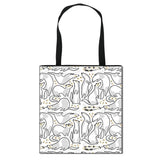 Animal Print Shoulder Bag Alpaca Sloth Ferrets Eco Reusable Shopper