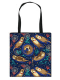 Animal Print Shoulder Bag Alpaca Sloth Ferrets Eco Reusable Shopper