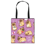 Animal Print Shoulder Bag Alpaca Sloth Ferrets Eco Reusable Shopper