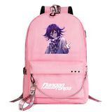 Anime Bear Boys Girls Kids School Book Bags Women USB Chain Travel Laptop