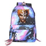 Anime Bleach Boys Girls Kids School Book Bags Women USB Chain Backpack