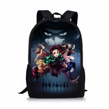 Demon Slayer Kimetsu no Yaiba Backpack for Teens, 17-Inch