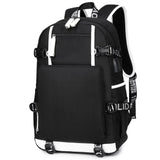 Anime Kakashi Sasuke Itachi USB School Bag Large Capacity Student Schoolbags