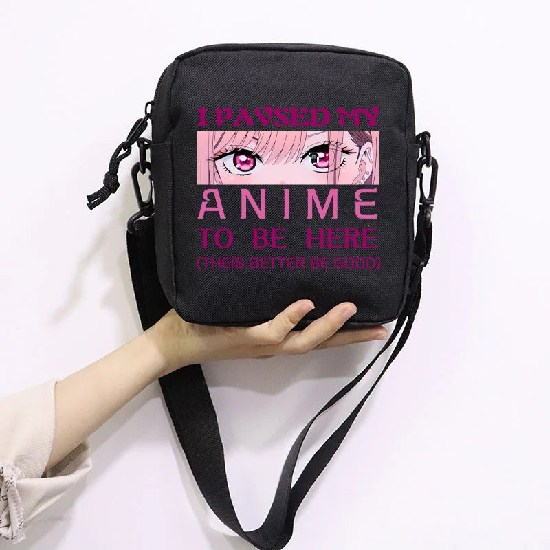 Anime My Dress-Up Darling Messenger Bag Canvas Shoulder Zipper Handbag