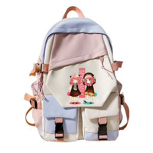Anime Spy X Family Anya Forger Backpack Orthopedic Schoolbag Girls