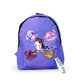 Aphmau Cat Backpack Oxford Girls School Travel Bag