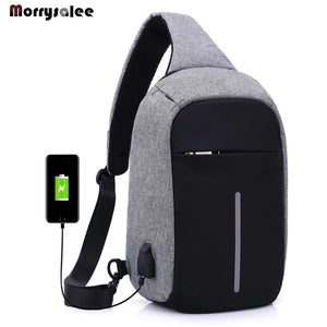 Arriaval USB Charging Crossbody Bag Men's Business Chest Pack
